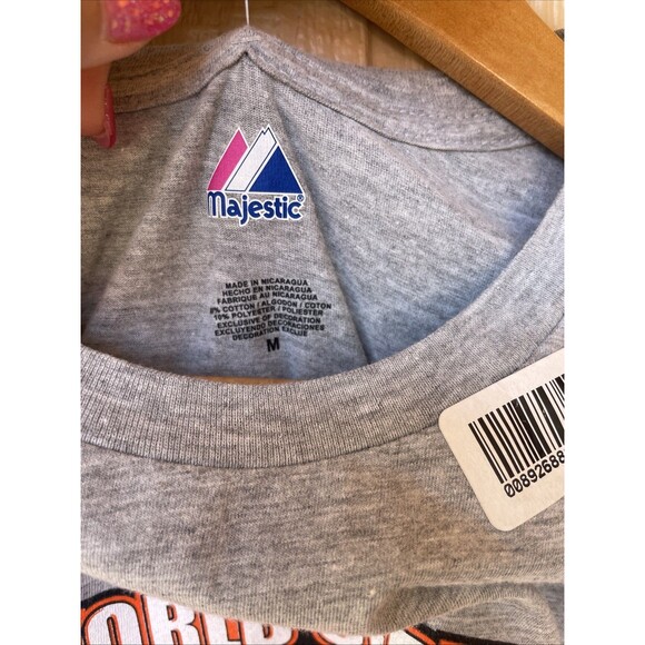 San Francisco Giants 2010 WS Champions Womens T-Shirt Sz M Gray MLB Baseball - Picture 4 of 6